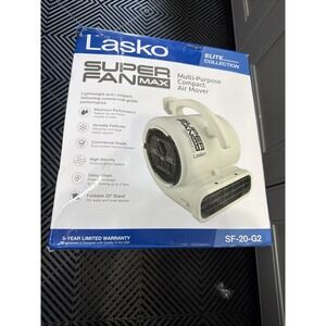 Lasko Super Fan Max Multi-Purpose Compact Air Mover/Model SF-20-G2/ White OB